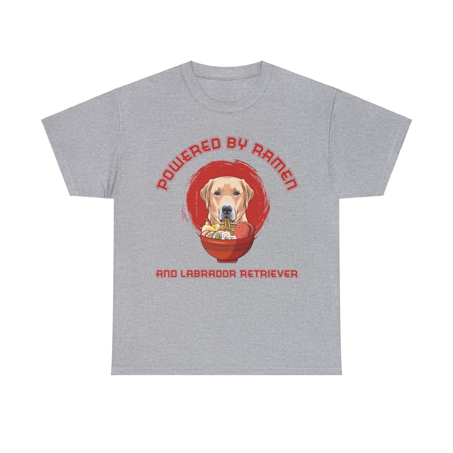 Labrador Retriever and Ramen Unisex Cotton Tee