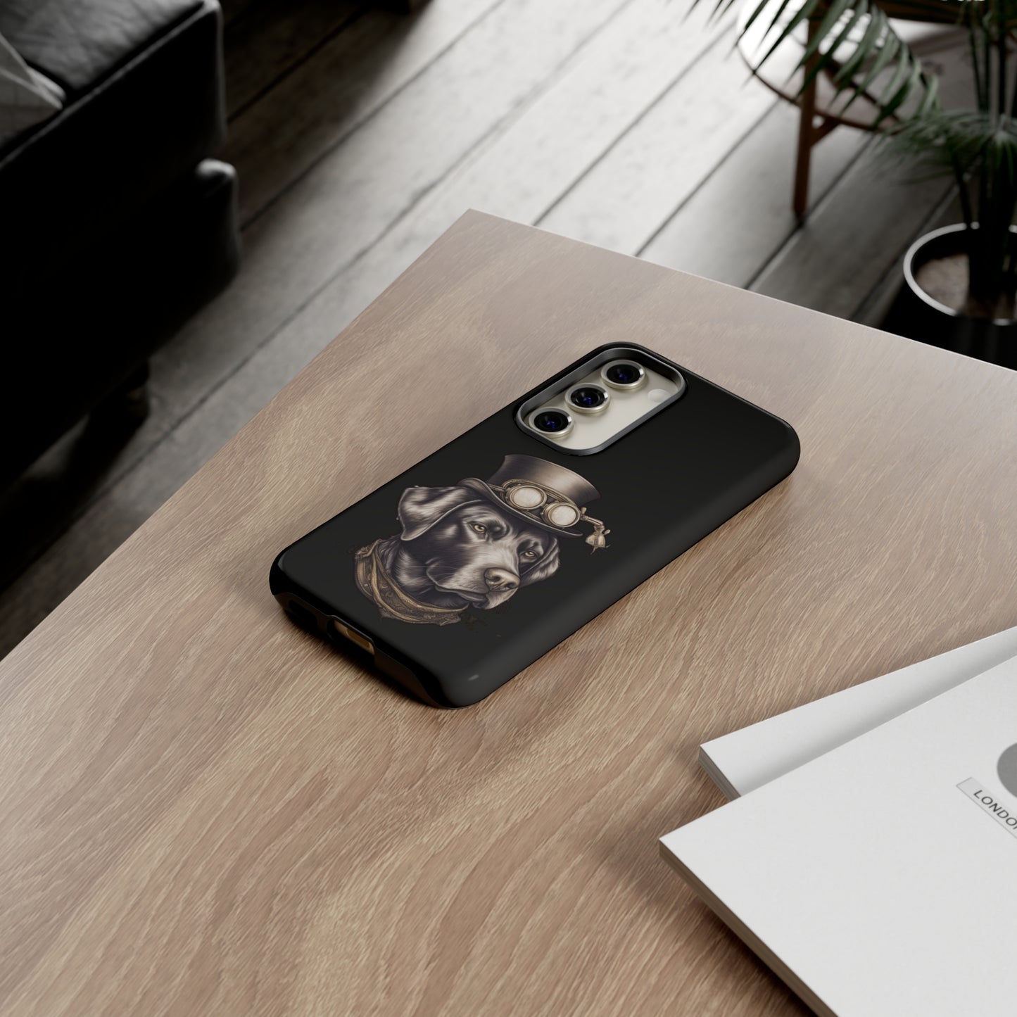 Chocolate Labrador Steampunk Tough Phone Cases