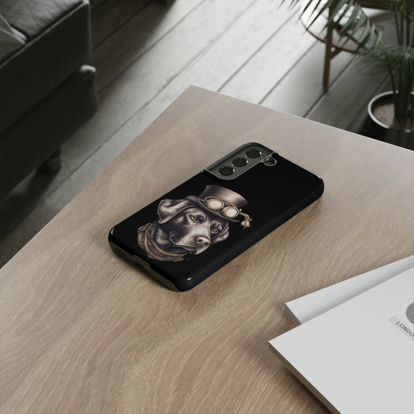 Chocolate Labrador Steampunk Tough Phone Cases
