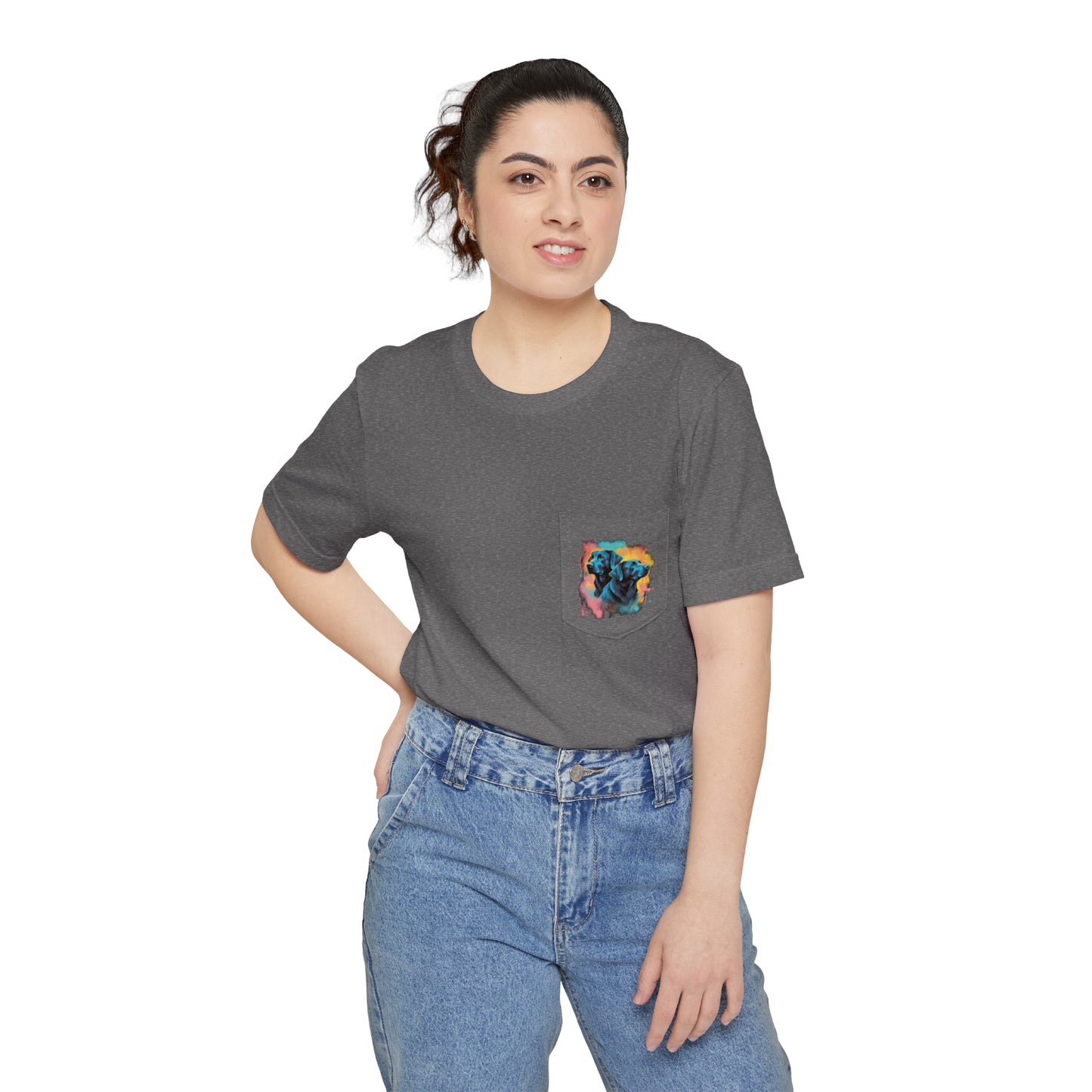 Streetwear Labrador Retriever Unisex Pocket Tee