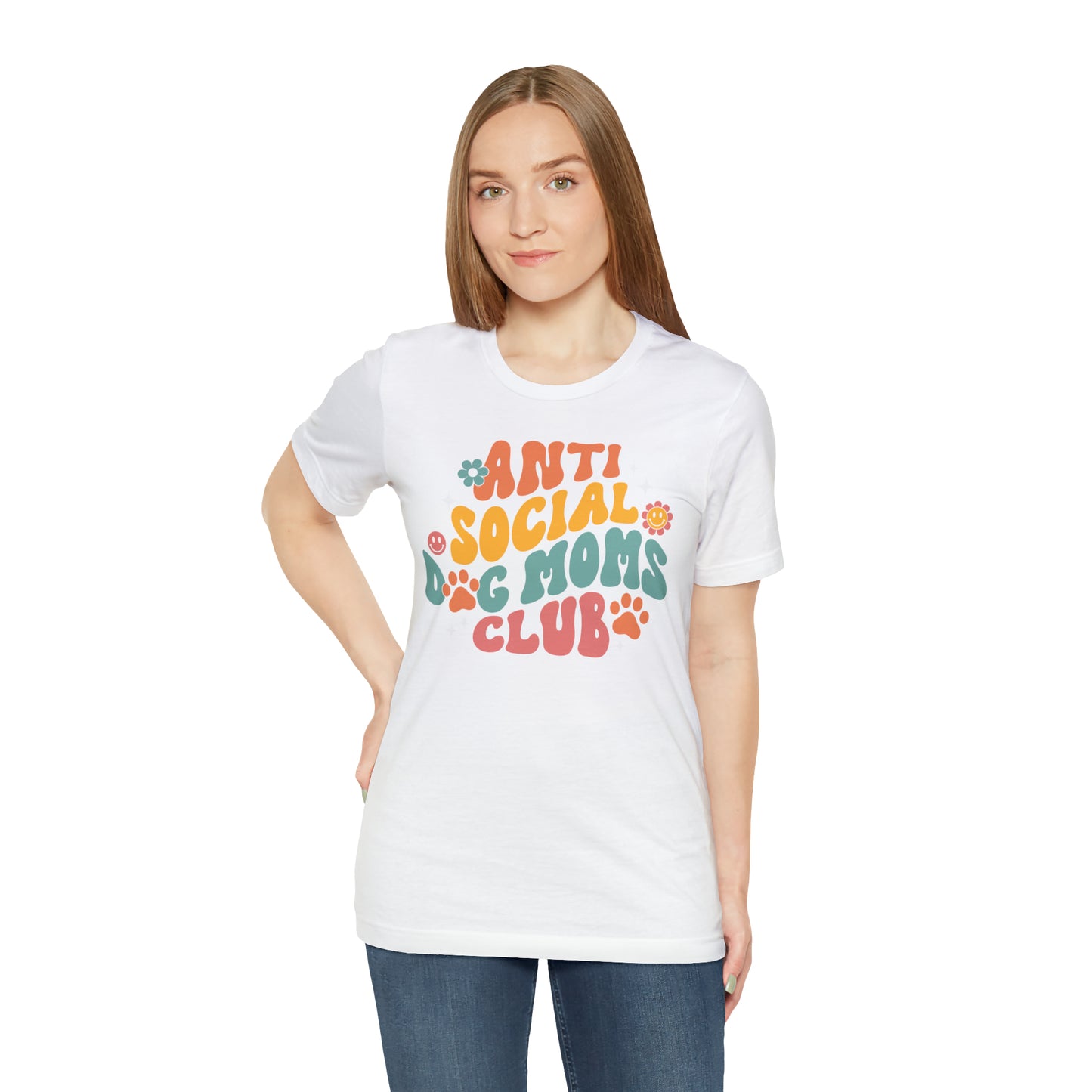 Anti-Social Dog Moms Club Short Sleeve Tee