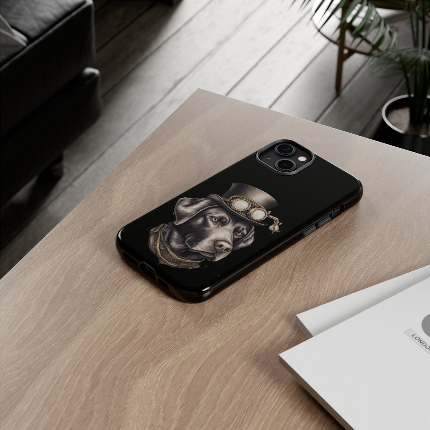 Chocolate Labrador Steampunk Tough Phone Cases