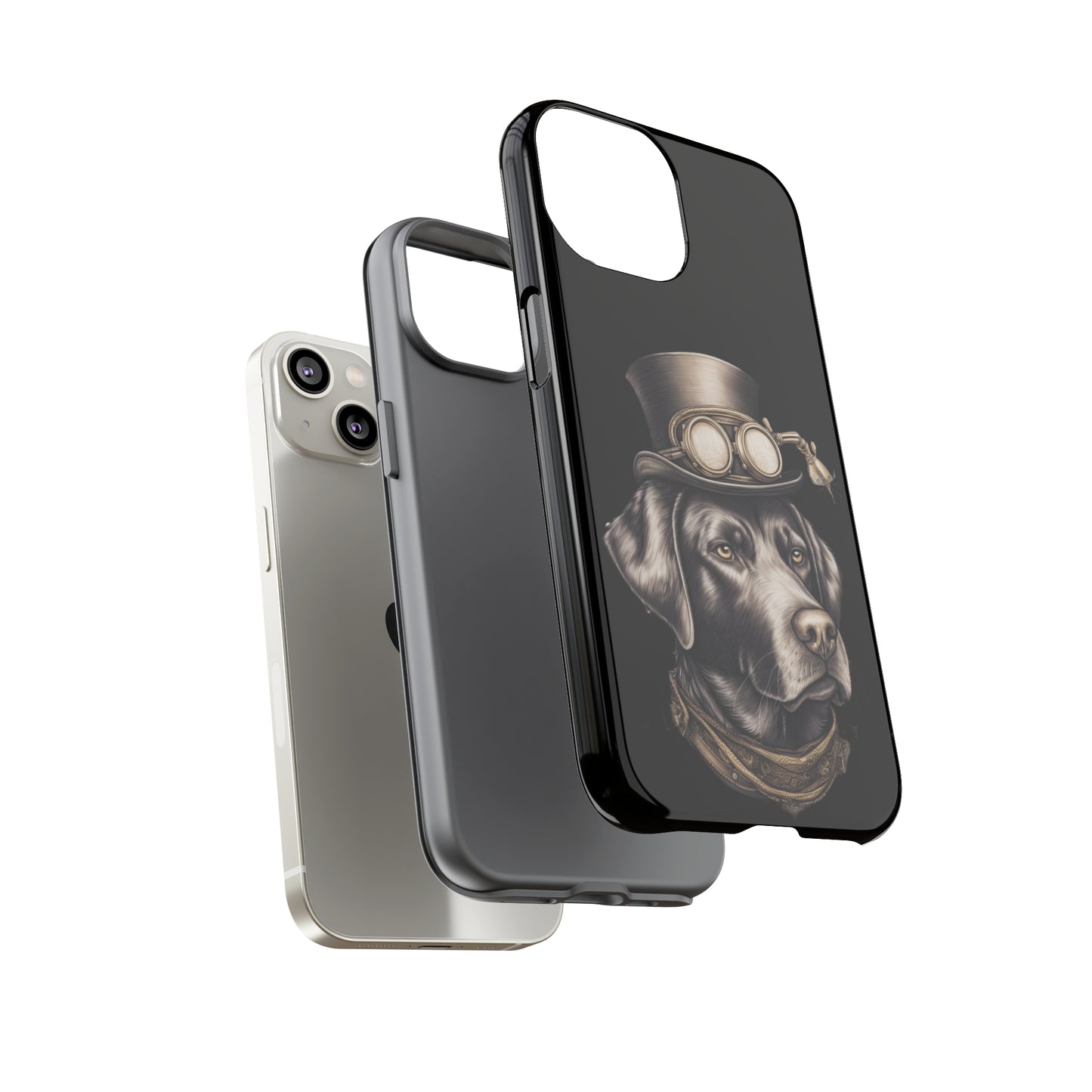 Chocolate Labrador Steampunk Tough Phone Cases
