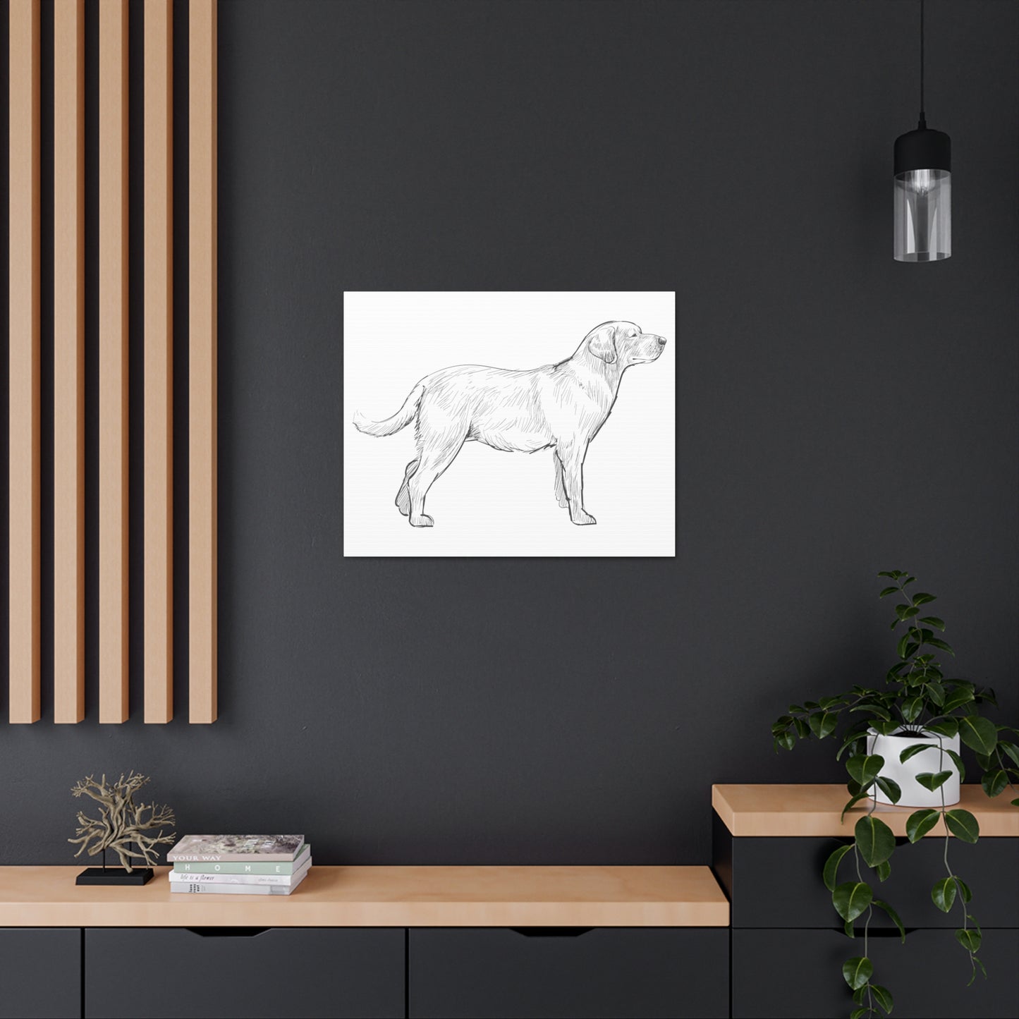 Simply Sketched Perfection - Exclusive Labrador Retriever Canvas Gallery Wraps
