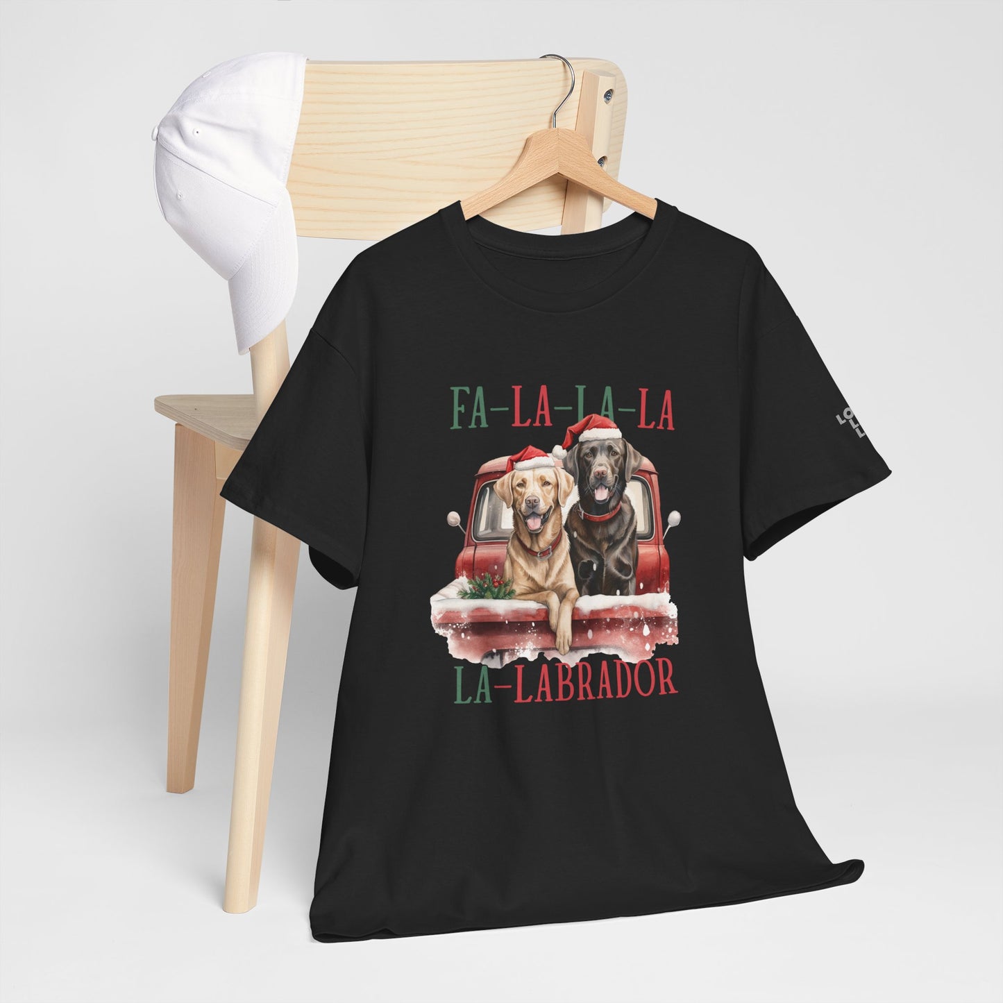 Black Labrador JOY Holiday Unisex Heavy Cotton Tee