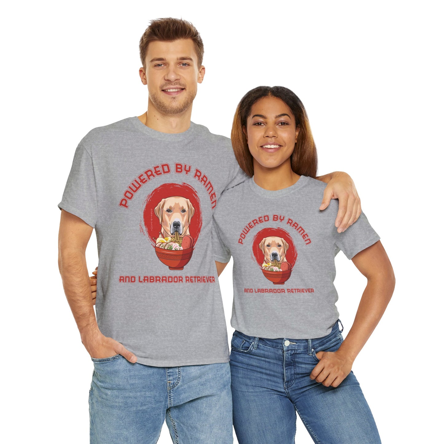 Labrador Retriever and Ramen Unisex Cotton Tee