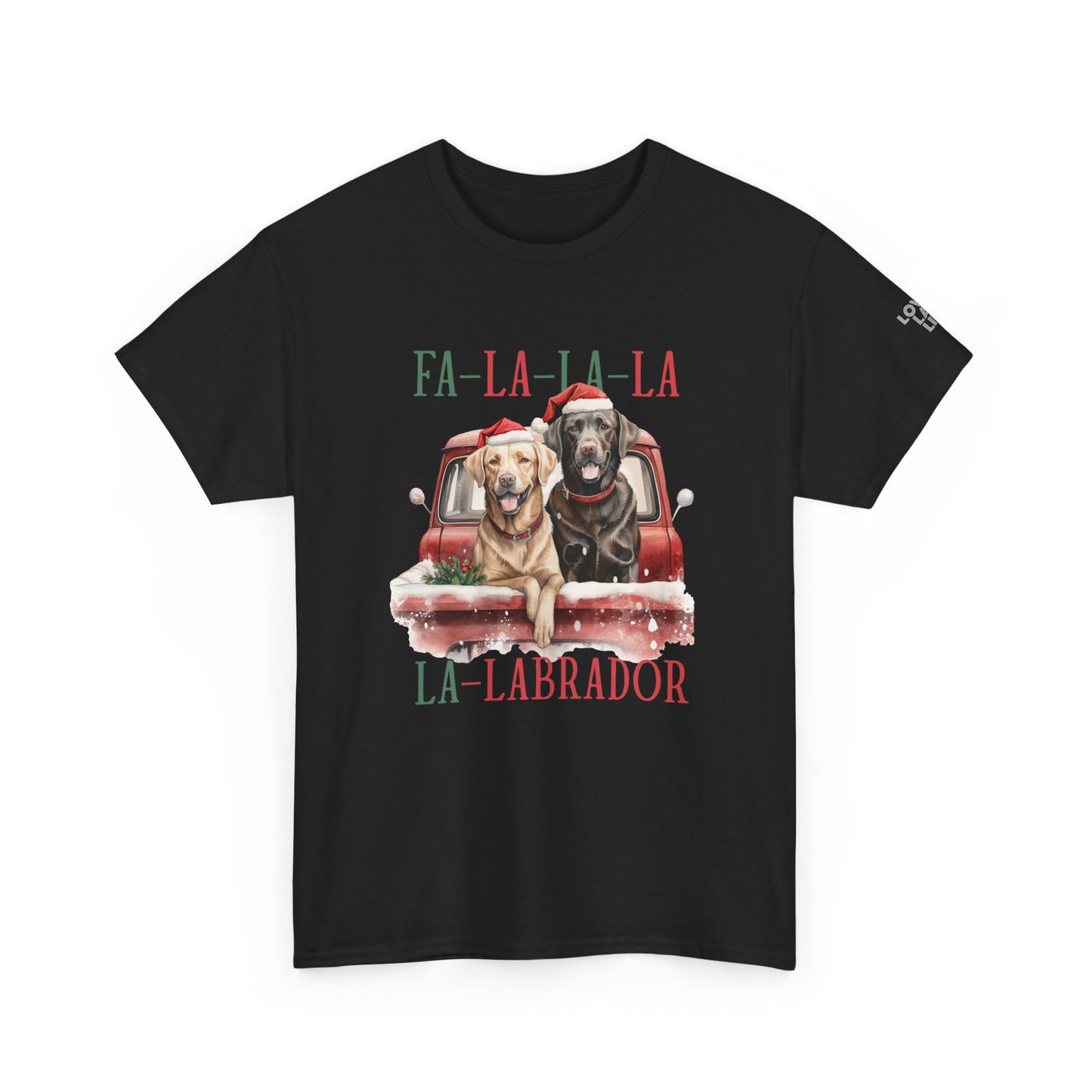 Black Labrador JOY Holiday Unisex Heavy Cotton Tee