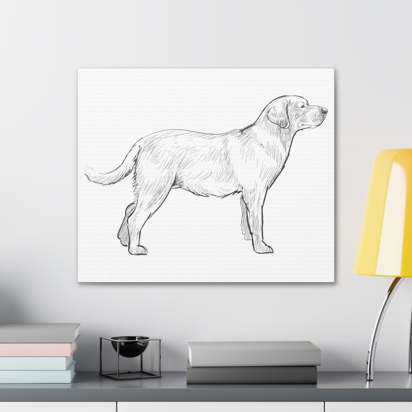Simply Sketched Perfection - Exclusive Labrador Retriever Canvas Gallery Wraps