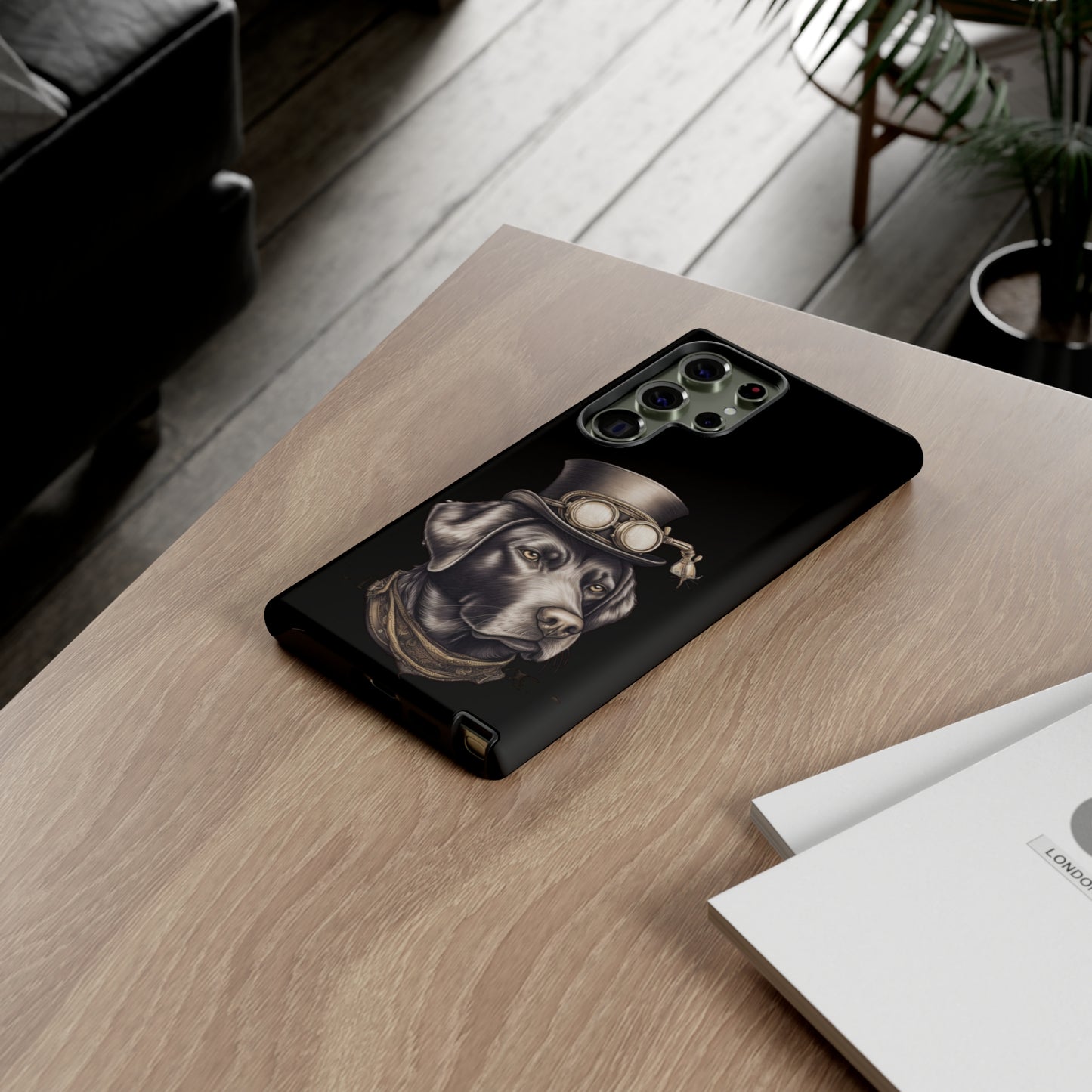 Chocolate Labrador Steampunk Tough Phone Cases