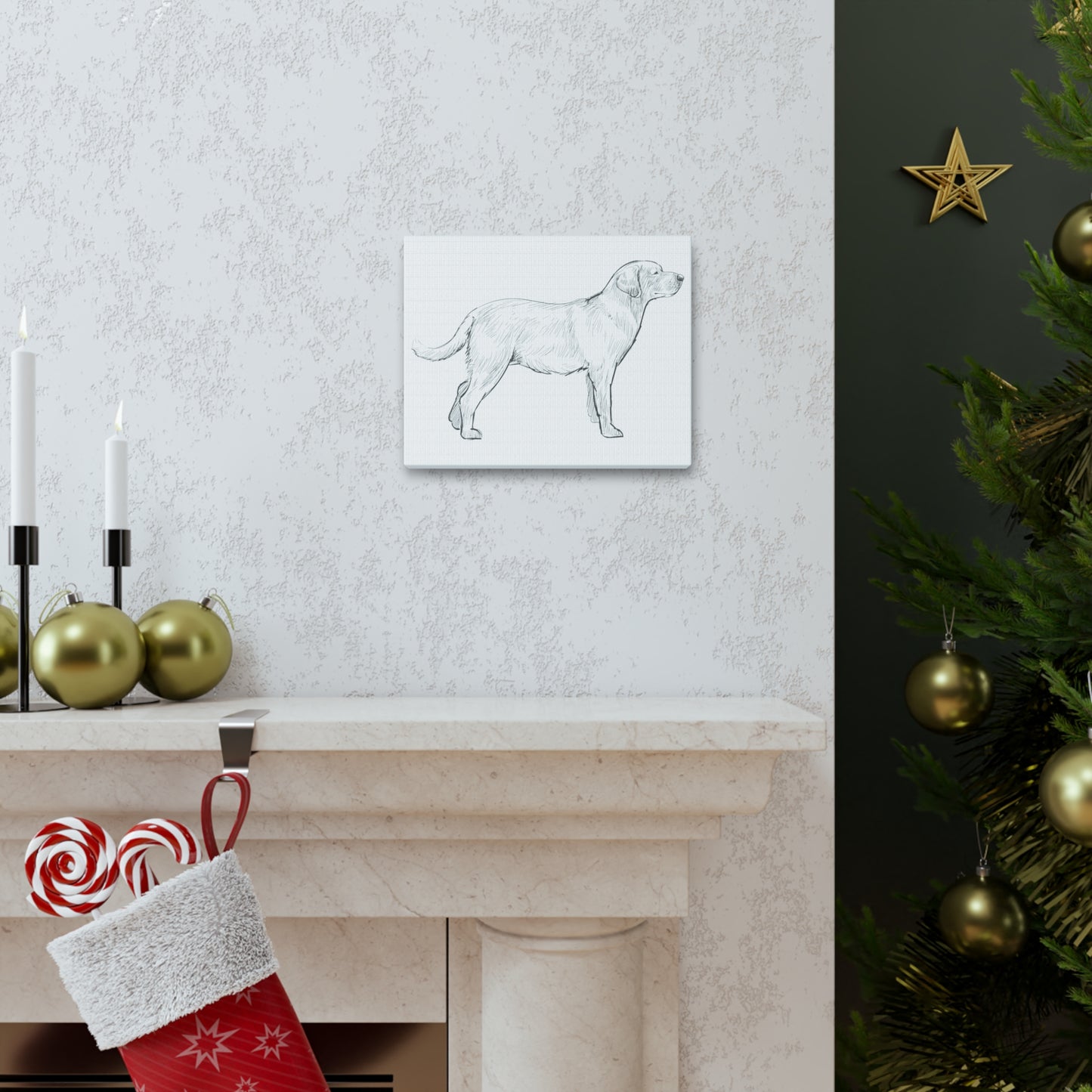 Simply Sketched Perfection - Exclusive Labrador Retriever Canvas Gallery Wraps