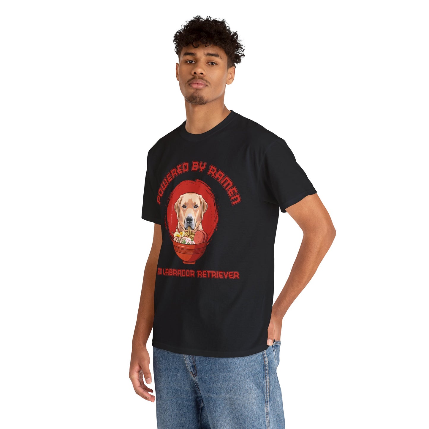 Labrador Retriever and Ramen Unisex Cotton Tee
