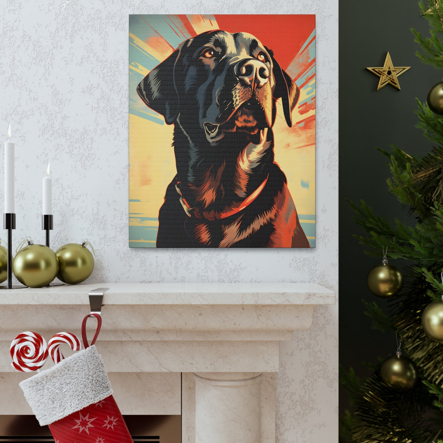 Labrador Retriever Pop-Art Canvas Gallery Wraps