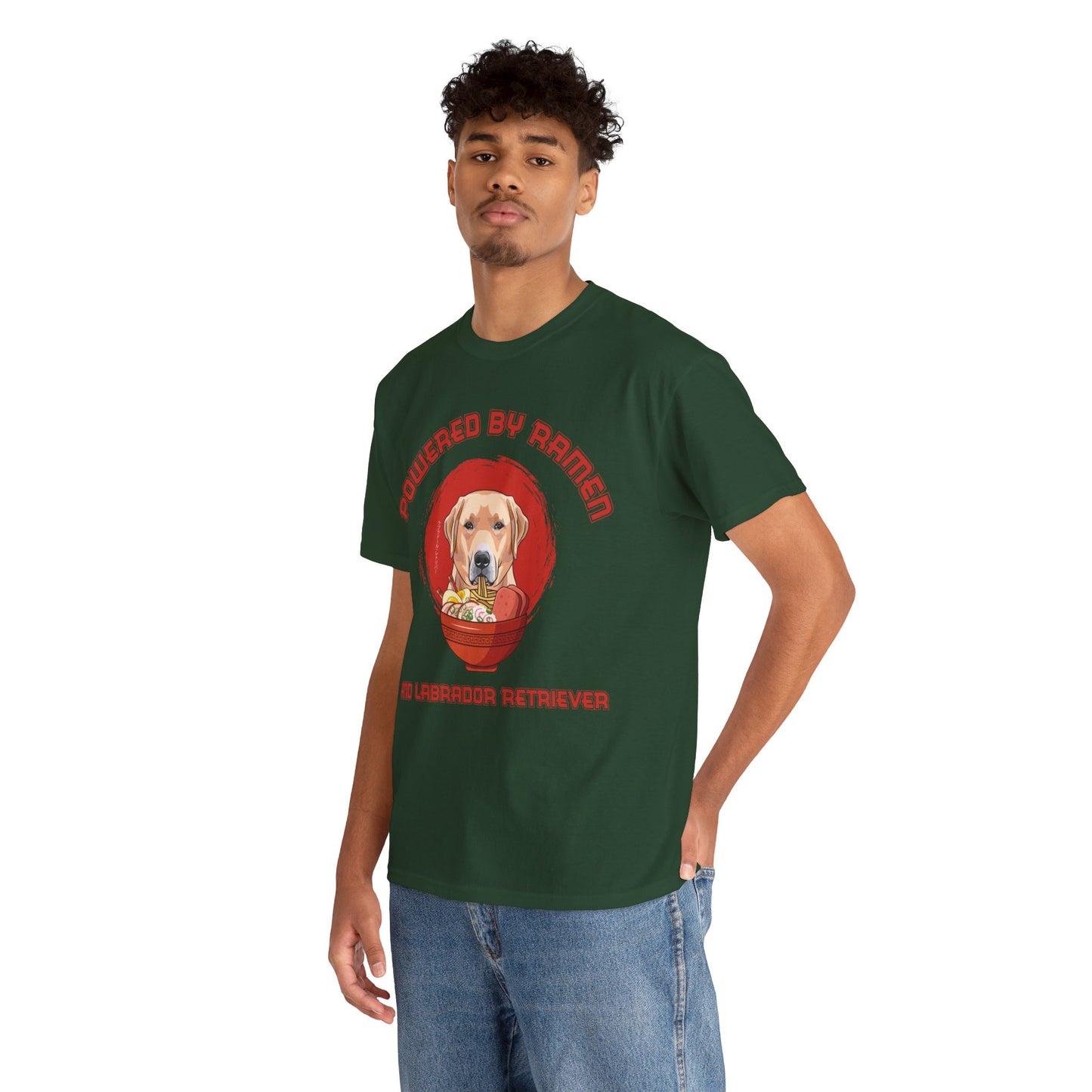 Labrador Retriever and Ramen Unisex Cotton Tee