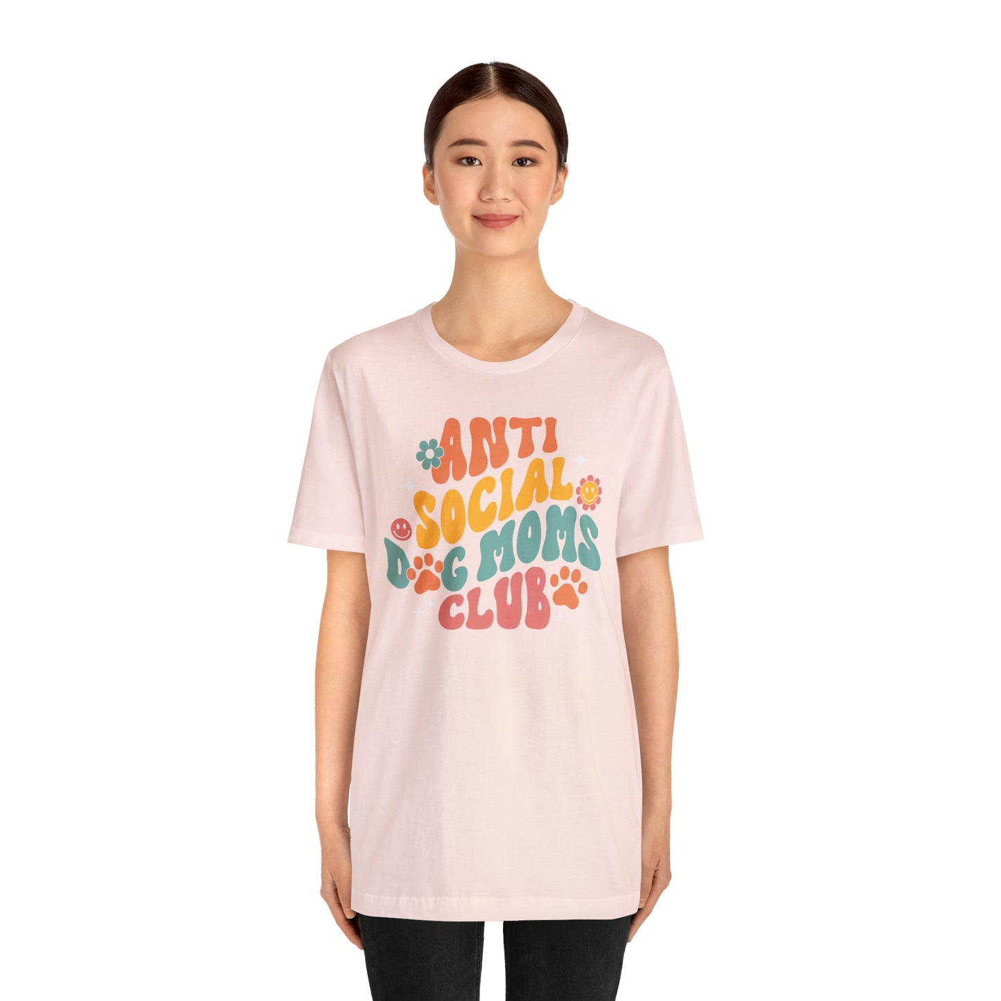 Anti-Social Dog Moms Club Short Sleeve Tee