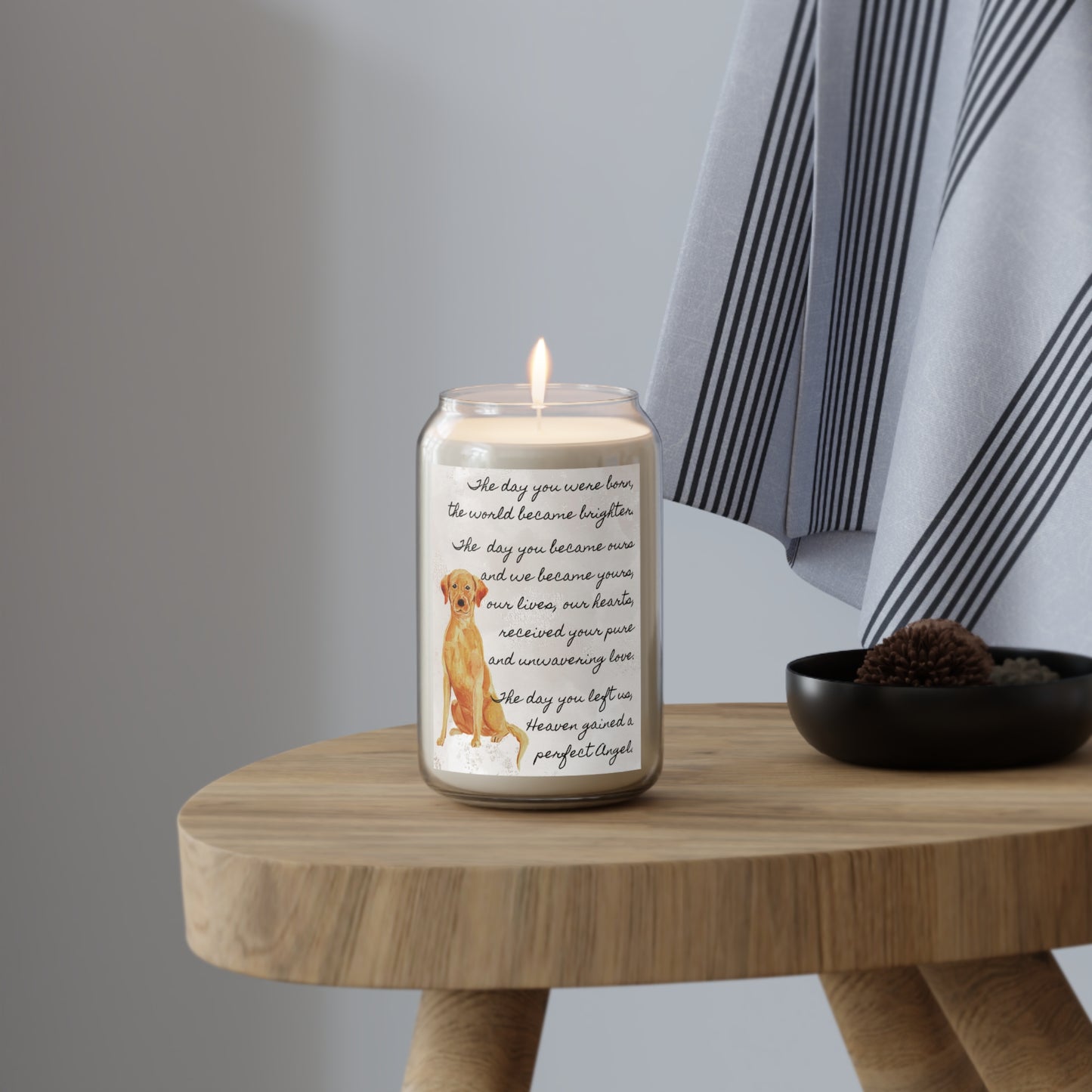 The Day - Fox Red Labrador Retriever Pet Memorial Scented Candle
