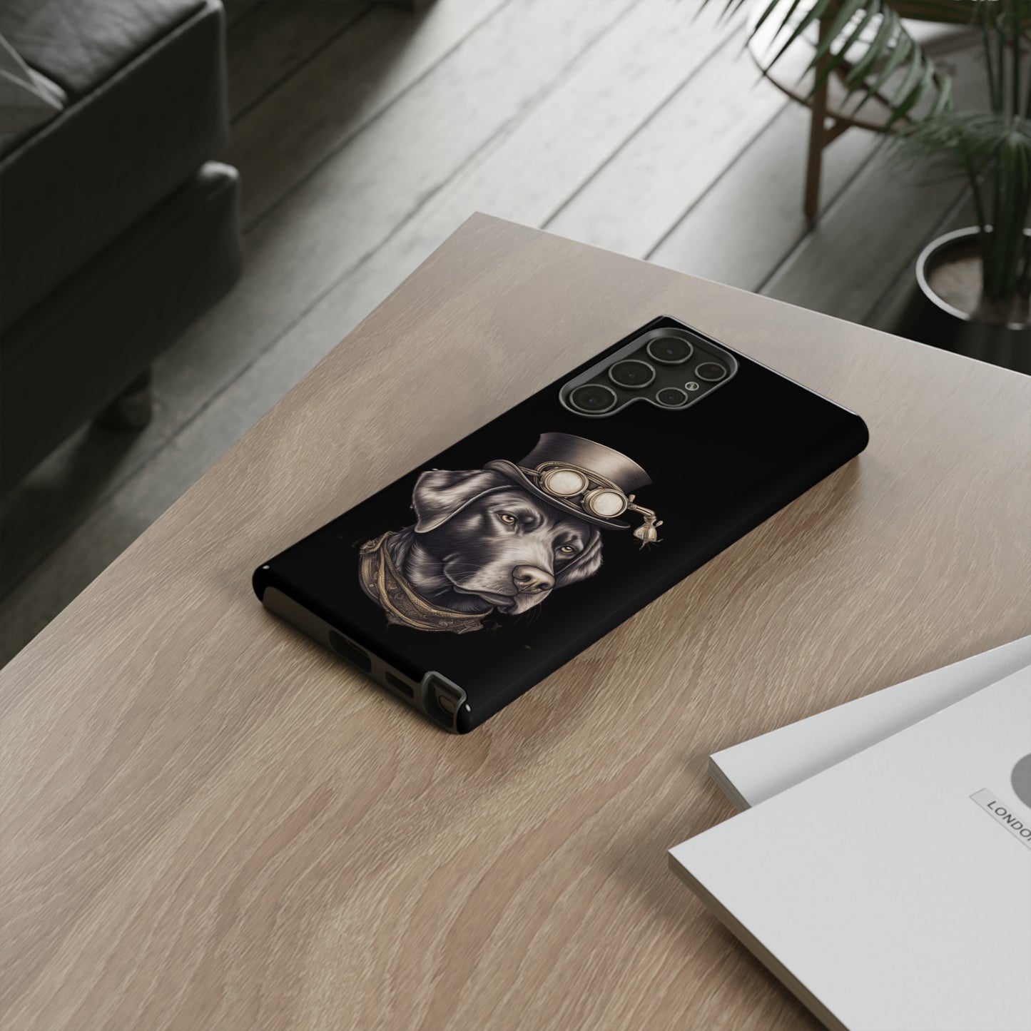 Chocolate Labrador Steampunk Tough Phone Cases