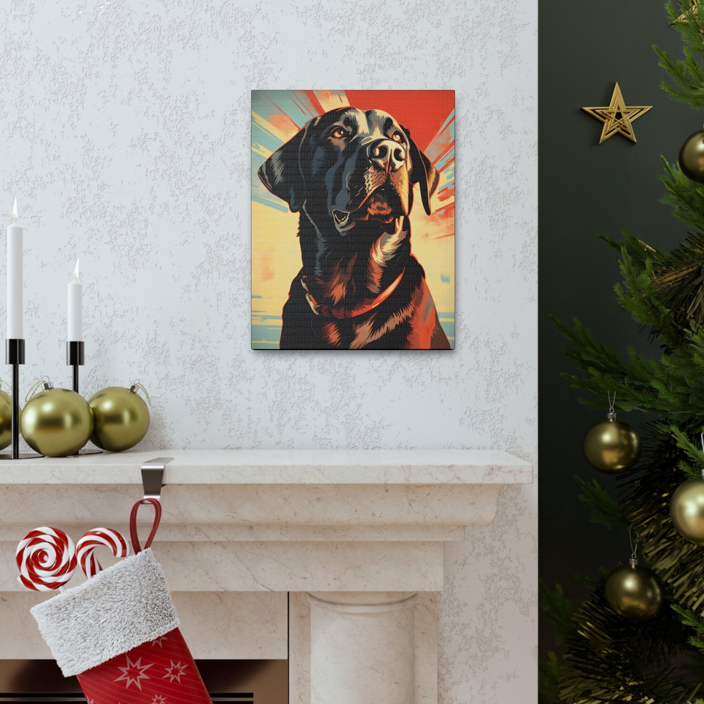 Labrador Retriever Pop-Art Canvas Gallery Wraps