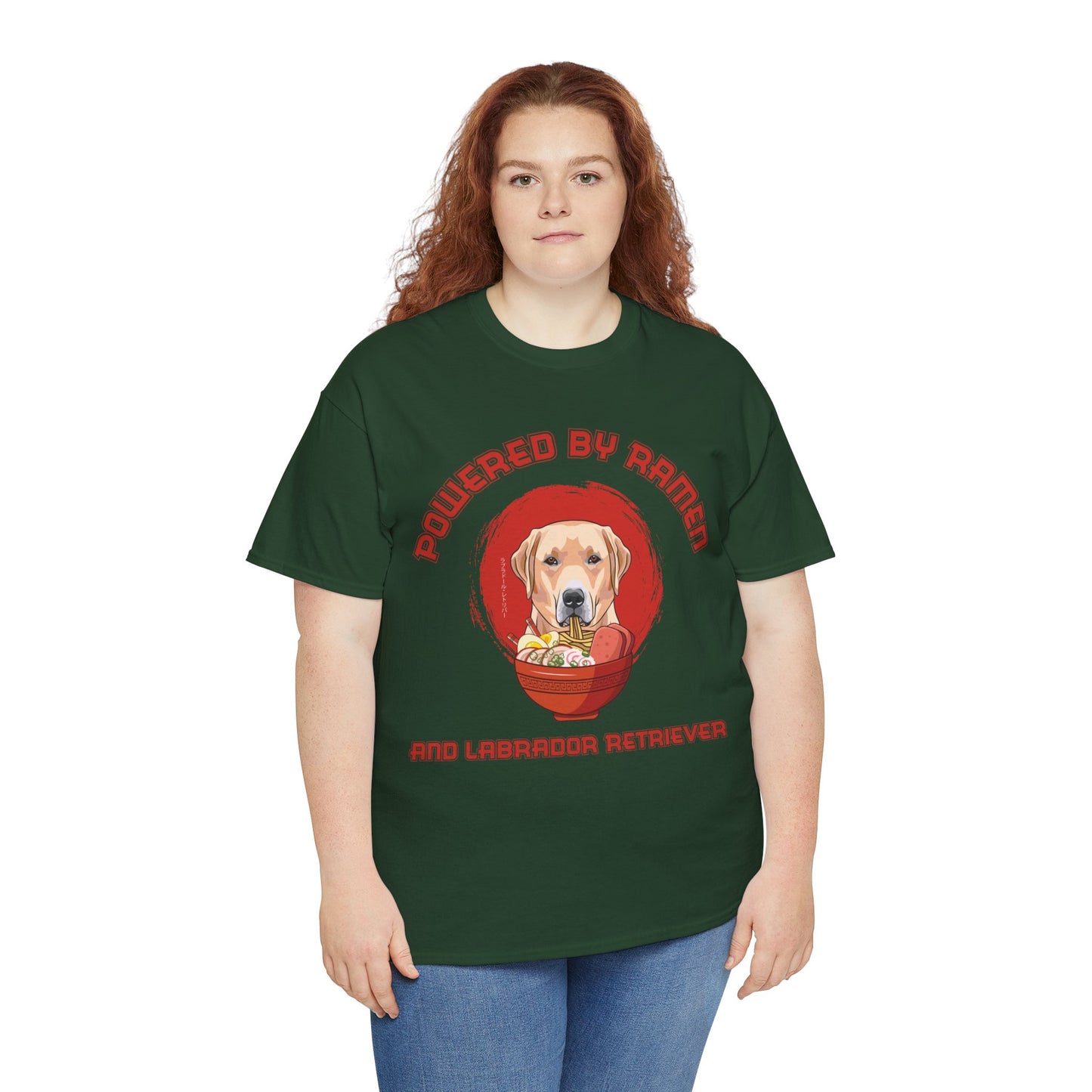Labrador Retriever and Ramen Unisex Cotton Tee