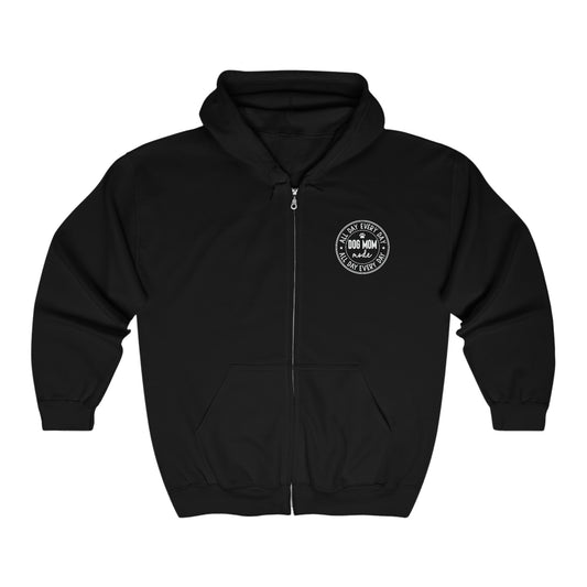 Dog Mom Mode Unisex Heavy Blend™ Full Zip Hooded Sweatshirt