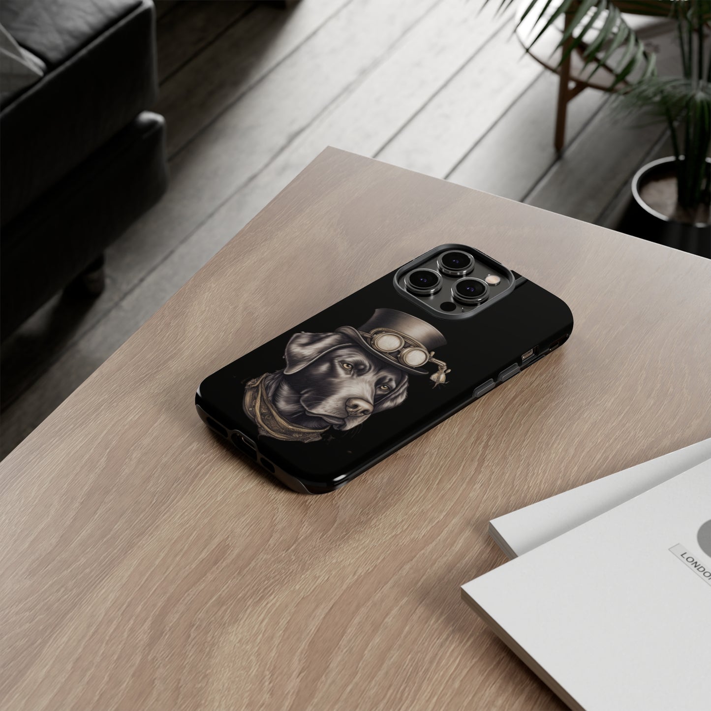 Chocolate Labrador Steampunk Tough Phone Cases