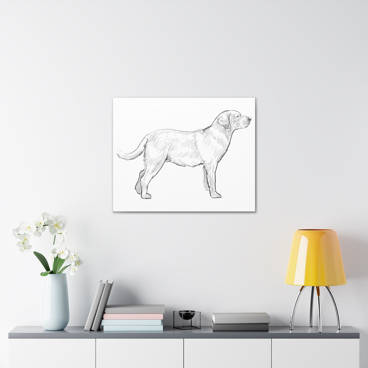 Simply Sketched Perfection - Exclusive Labrador Retriever Canvas Gallery Wraps
