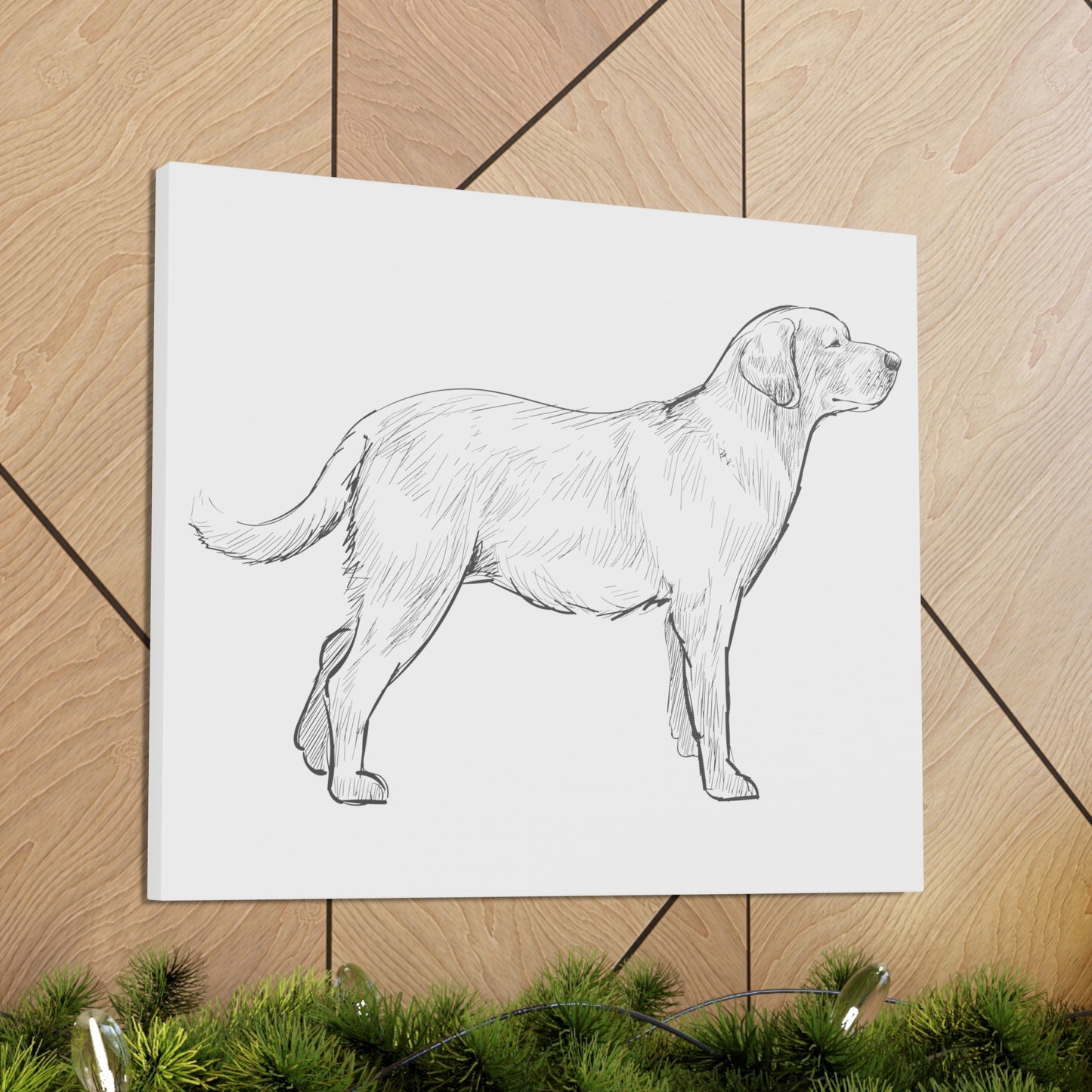 Simply Sketched Perfection - Exclusive Labrador Retriever Canvas Gallery Wraps