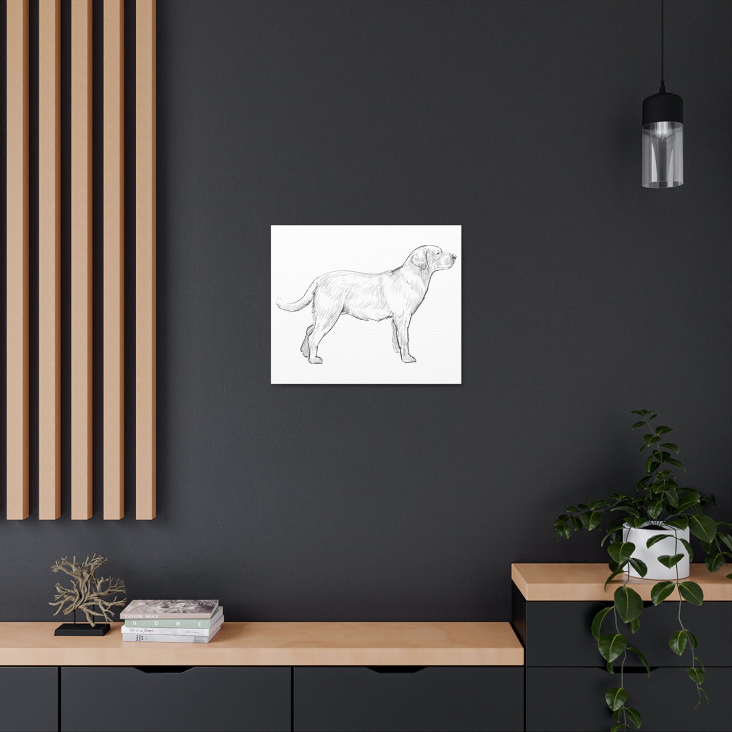Simply Sketched Perfection - Exclusive Labrador Retriever Canvas Gallery Wraps