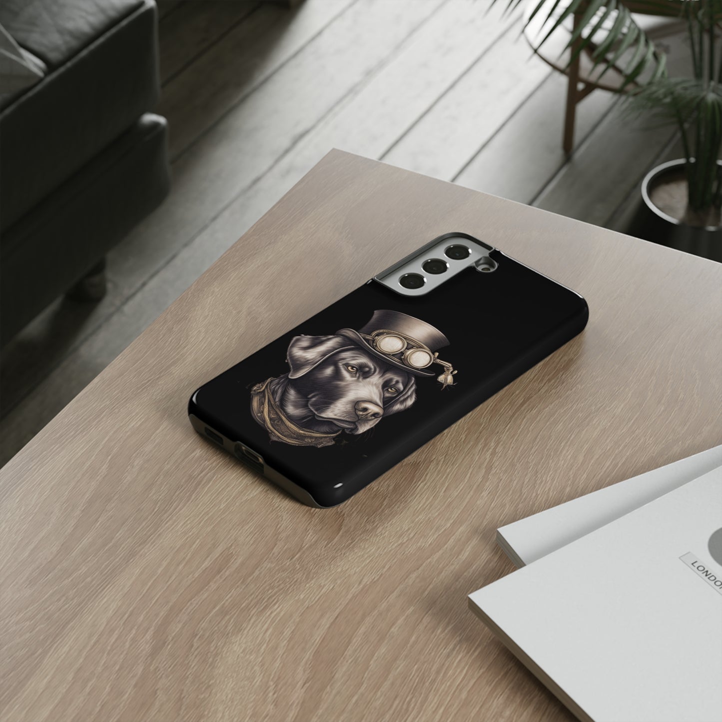 Chocolate Labrador Steampunk Tough Phone Cases