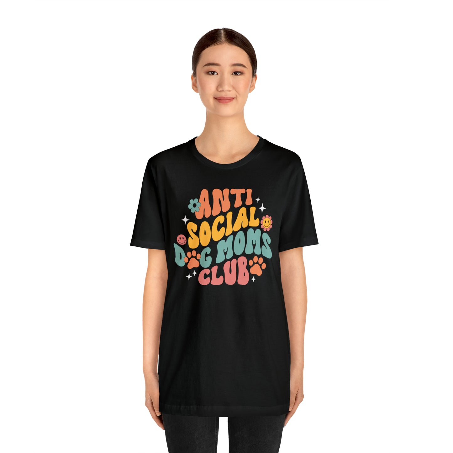 Anti-Social Dog Moms Club Short Sleeve Tee