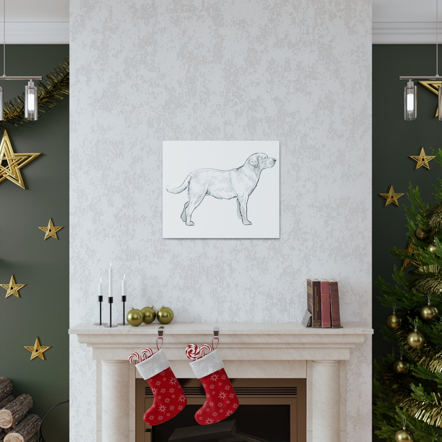 Simply Sketched Perfection - Exclusive Labrador Retriever Canvas Gallery Wraps