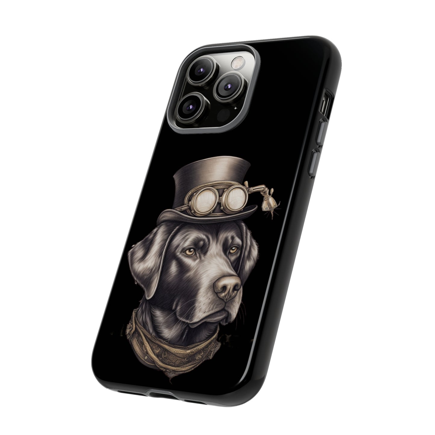 Chocolate Labrador Steampunk Tough Phone Cases
