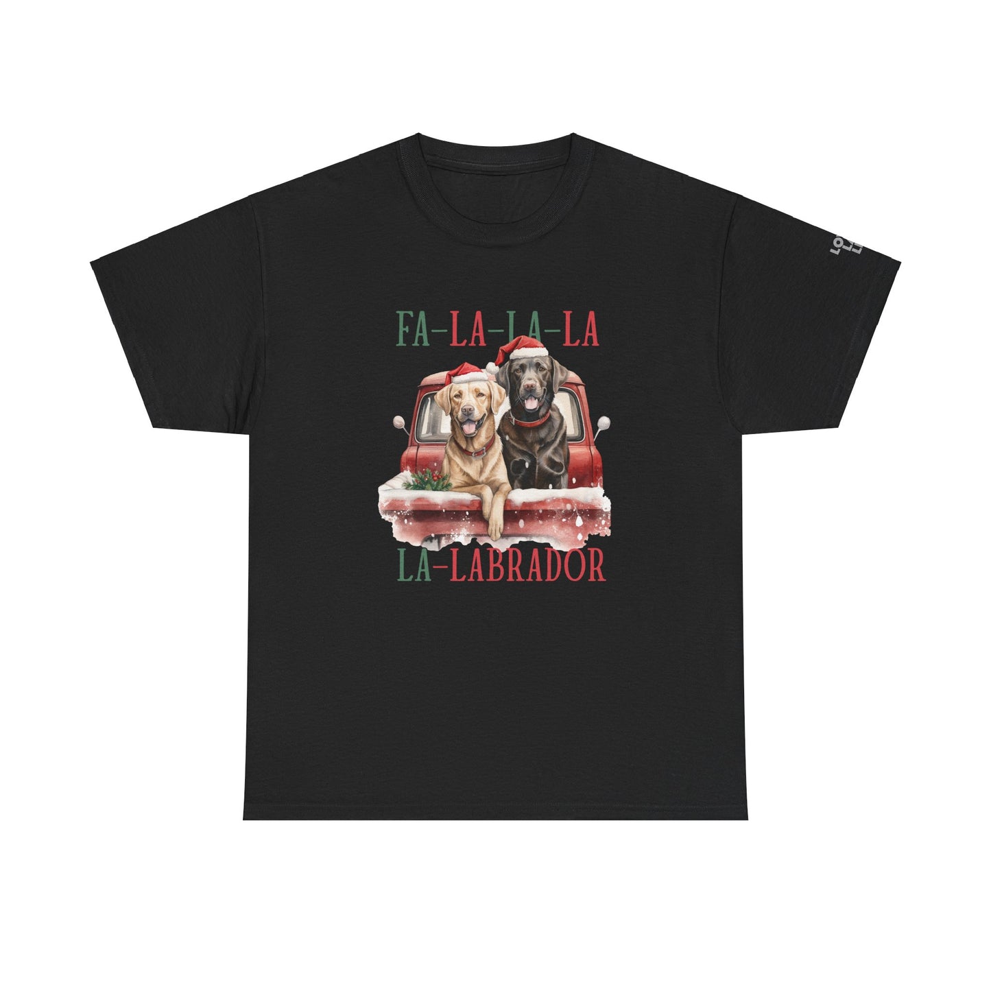 Black Labrador JOY Holiday Unisex Heavy Cotton Tee