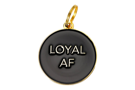Loyal AF Pet ID Tag - Black