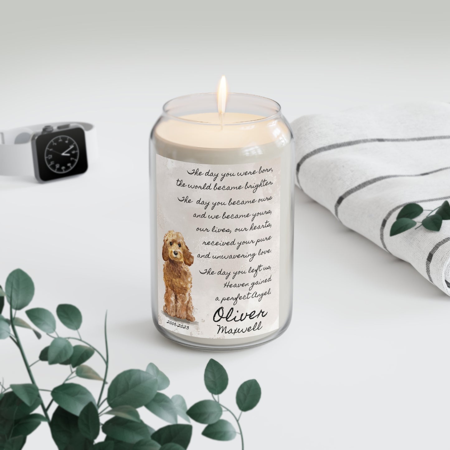 The Day - Fox Red Labrador Retriever Pet Memorial Scented Candle