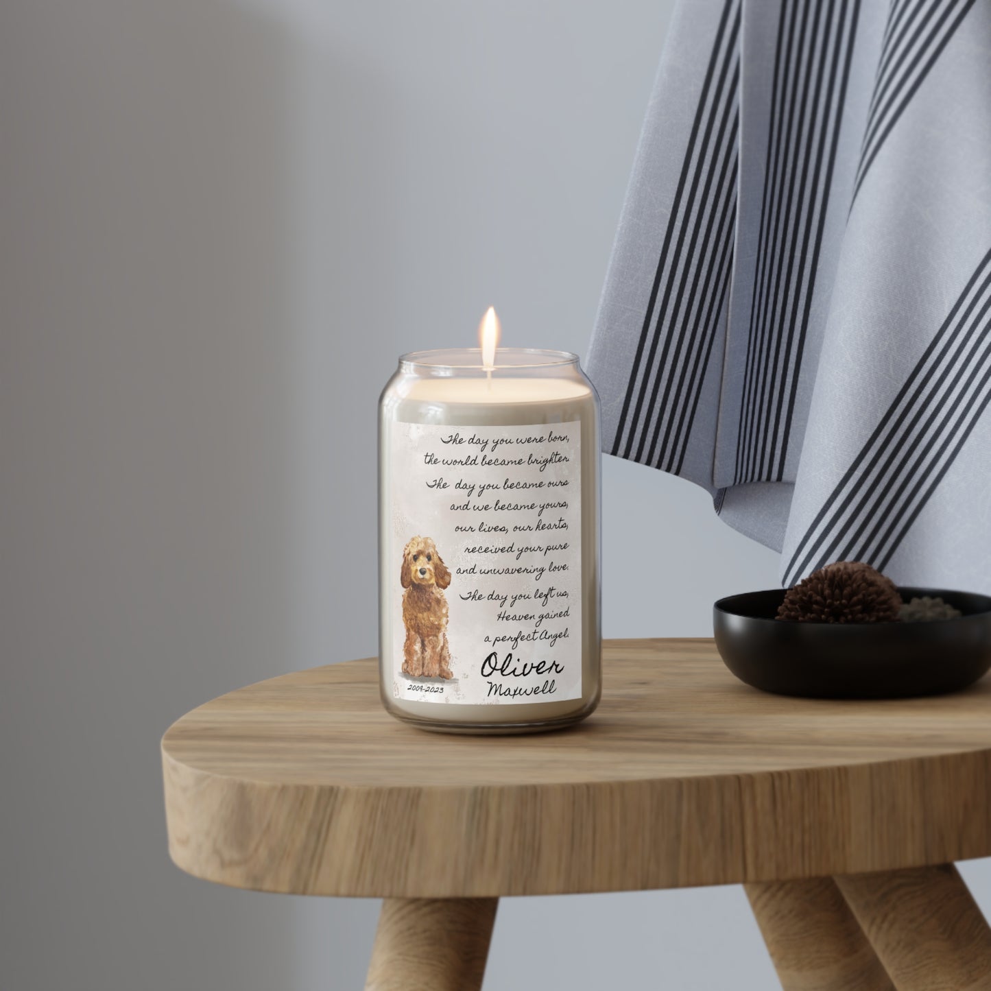 The Day - Fox Red Labrador Retriever Pet Memorial Scented Candle