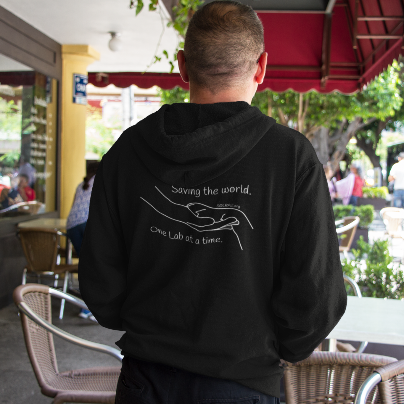SOLR Saving the World Unisex Heavy Blend Full-Zip Hoodie - Personalized