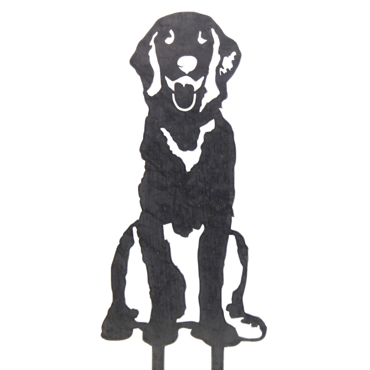 Golden Retriever Corten Steel Outdoor Silhouette
