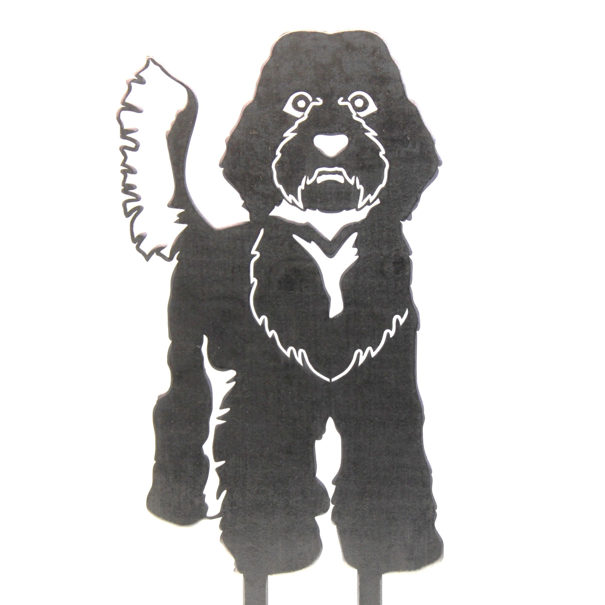 Labradoodle Corten Steel Outdoor Silhouette