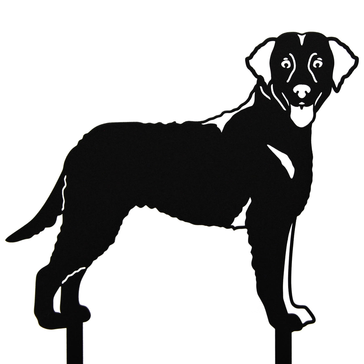 Curly Coated Retriever Corten Steel Outdoor Silhouette