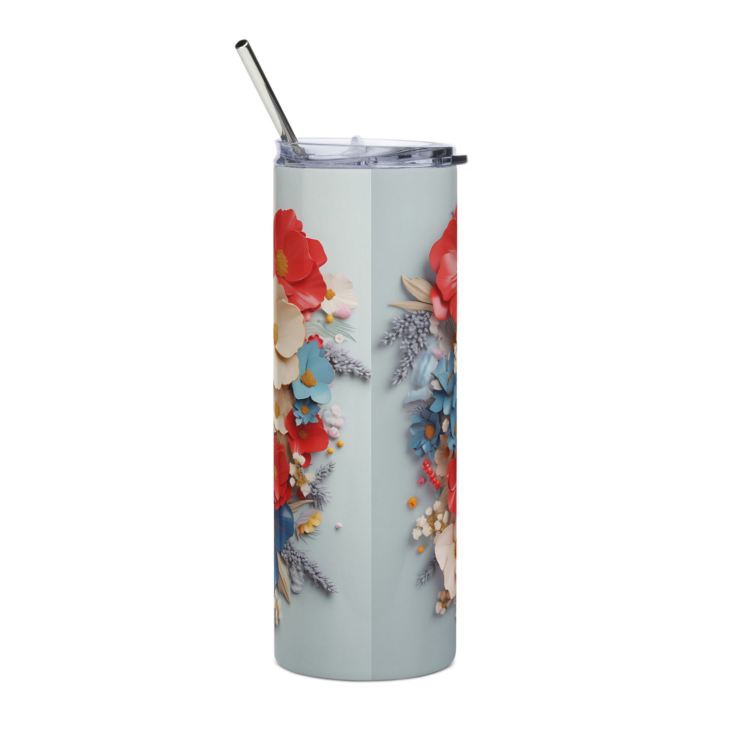 Labrador Retriever 3D Patriotic Stainless Steel Tumbler