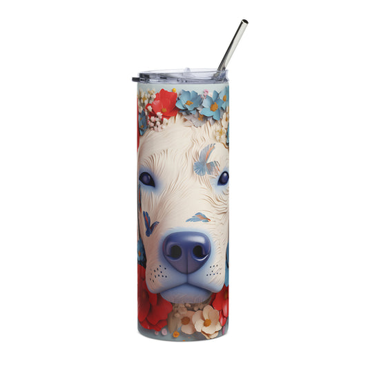 Labrador Retriever 3D Patriotic Stainless Steel Tumbler