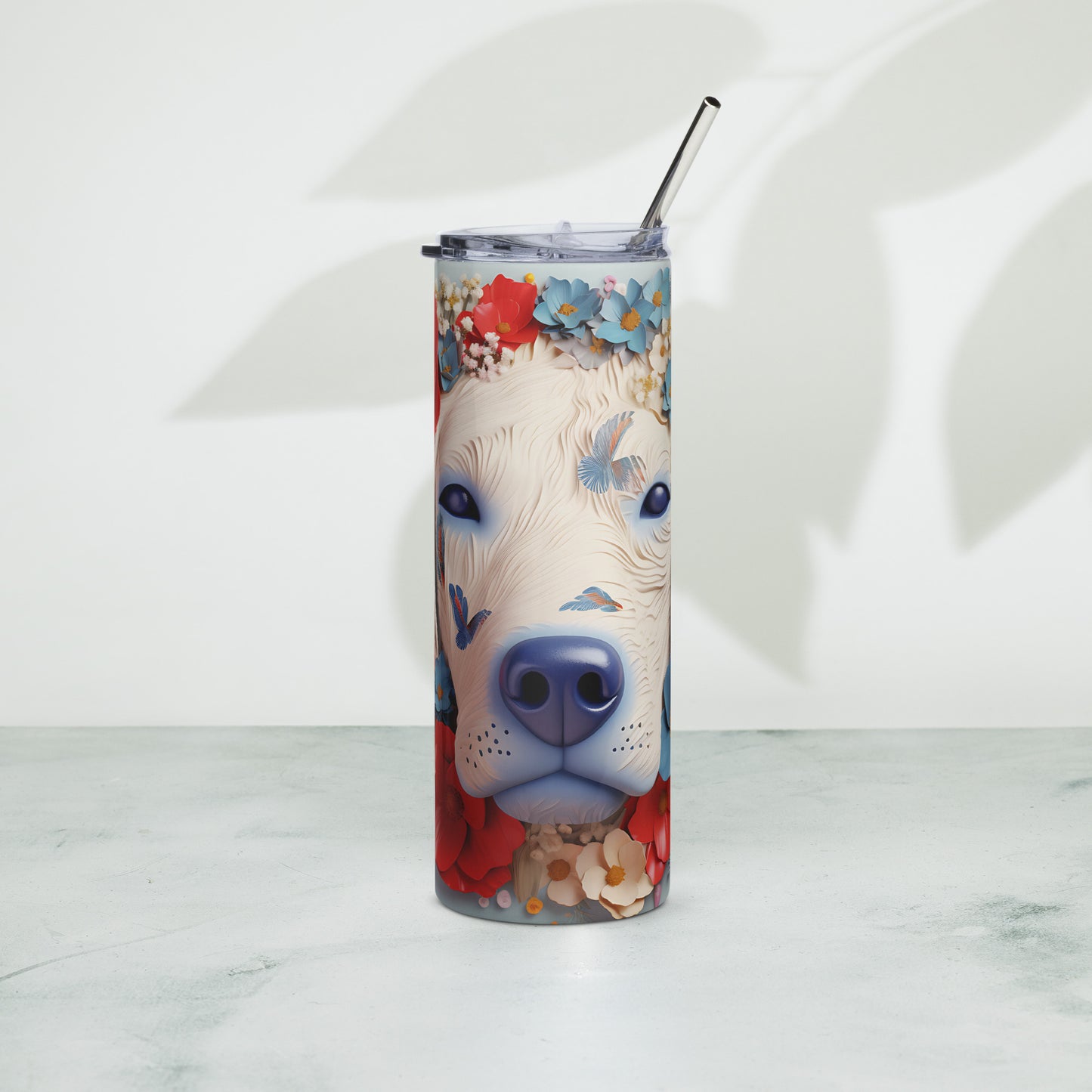 Labrador Retriever 3D Patriotic Stainless Steel Tumbler