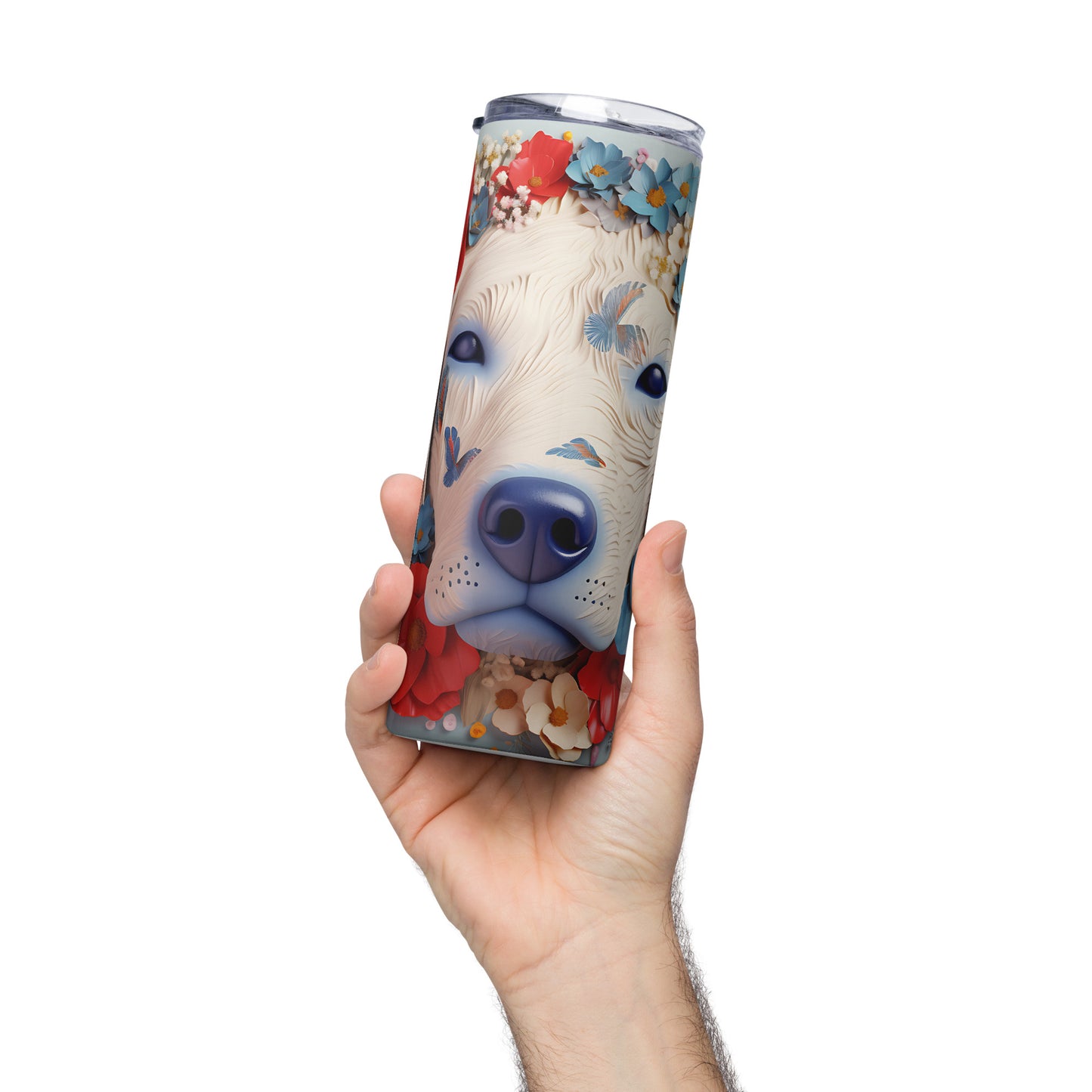 Labrador Retriever 3D Patriotic Stainless Steel Tumbler