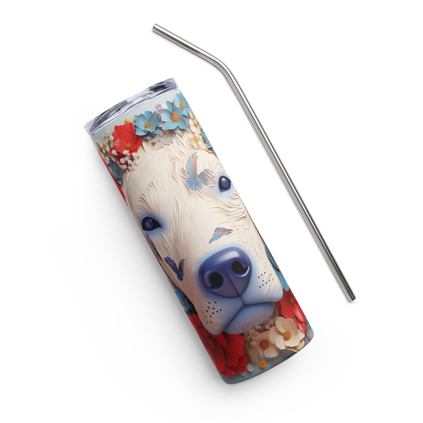 Labrador Retriever 3D Patriotic Stainless Steel Tumbler