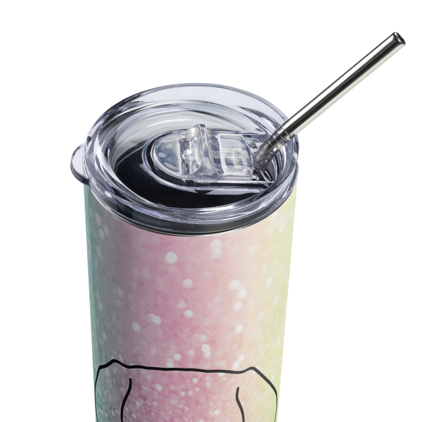 Labrador Retriever Mom Glitter Stainless Steel Tumbler