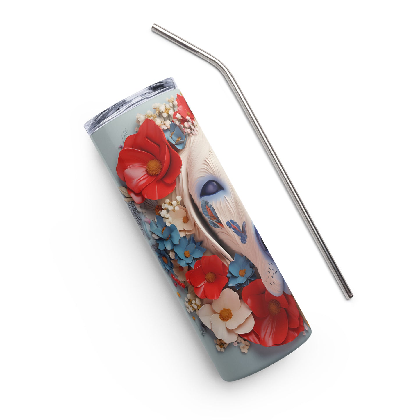 Labrador Retriever 3D Patriotic Stainless Steel Tumbler