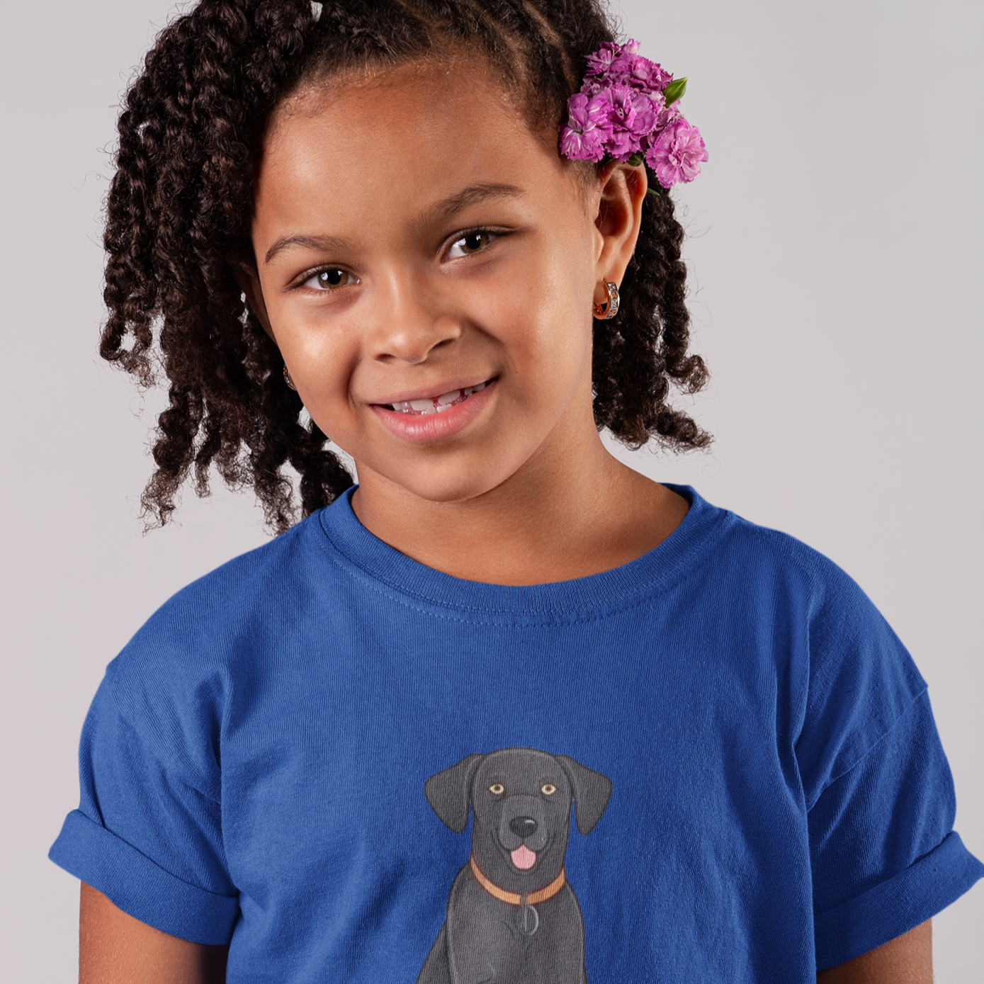 Black Labrador Retriever Kids Heavy Cotton™ Tee