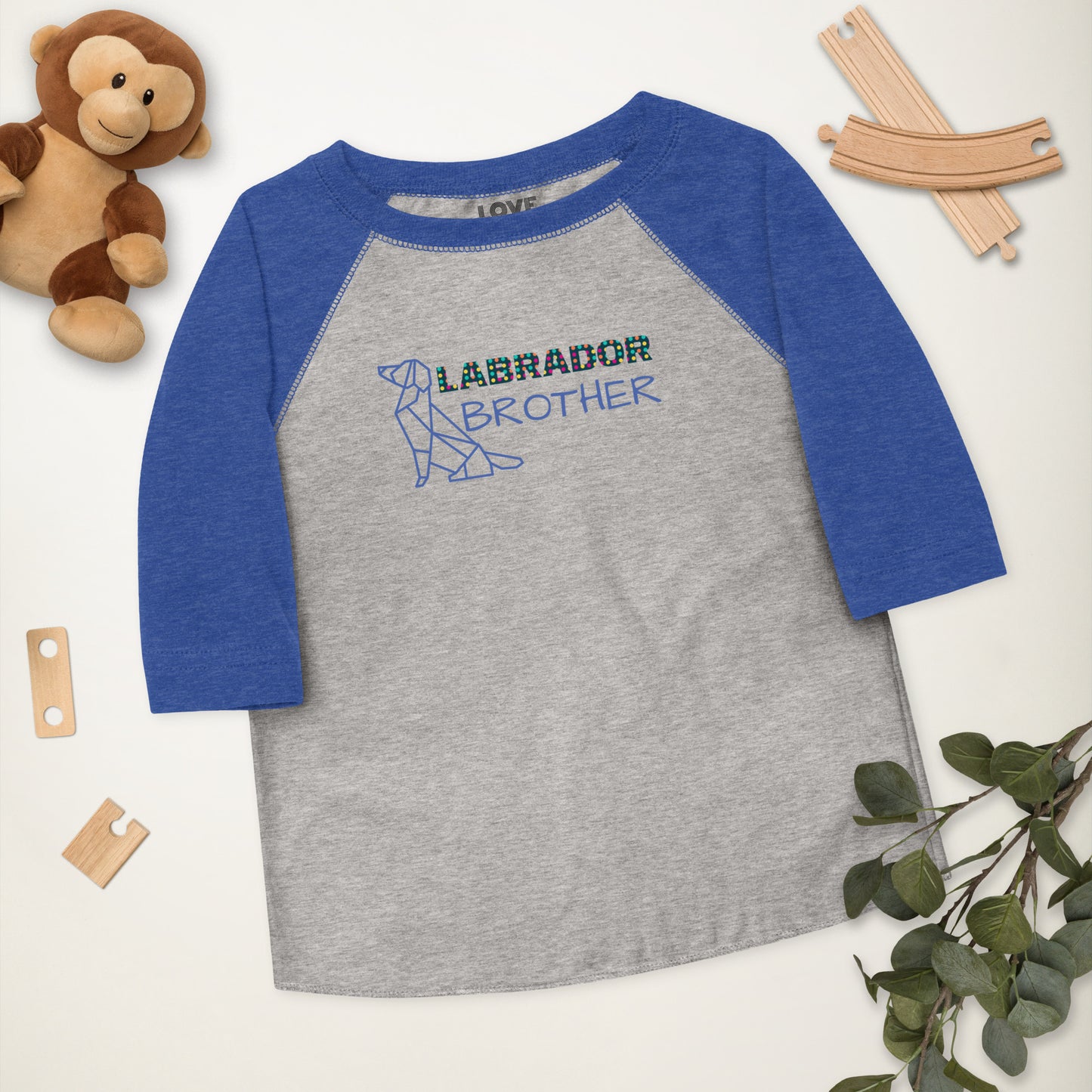 Labrador Brother Toddler Raglan Shirt