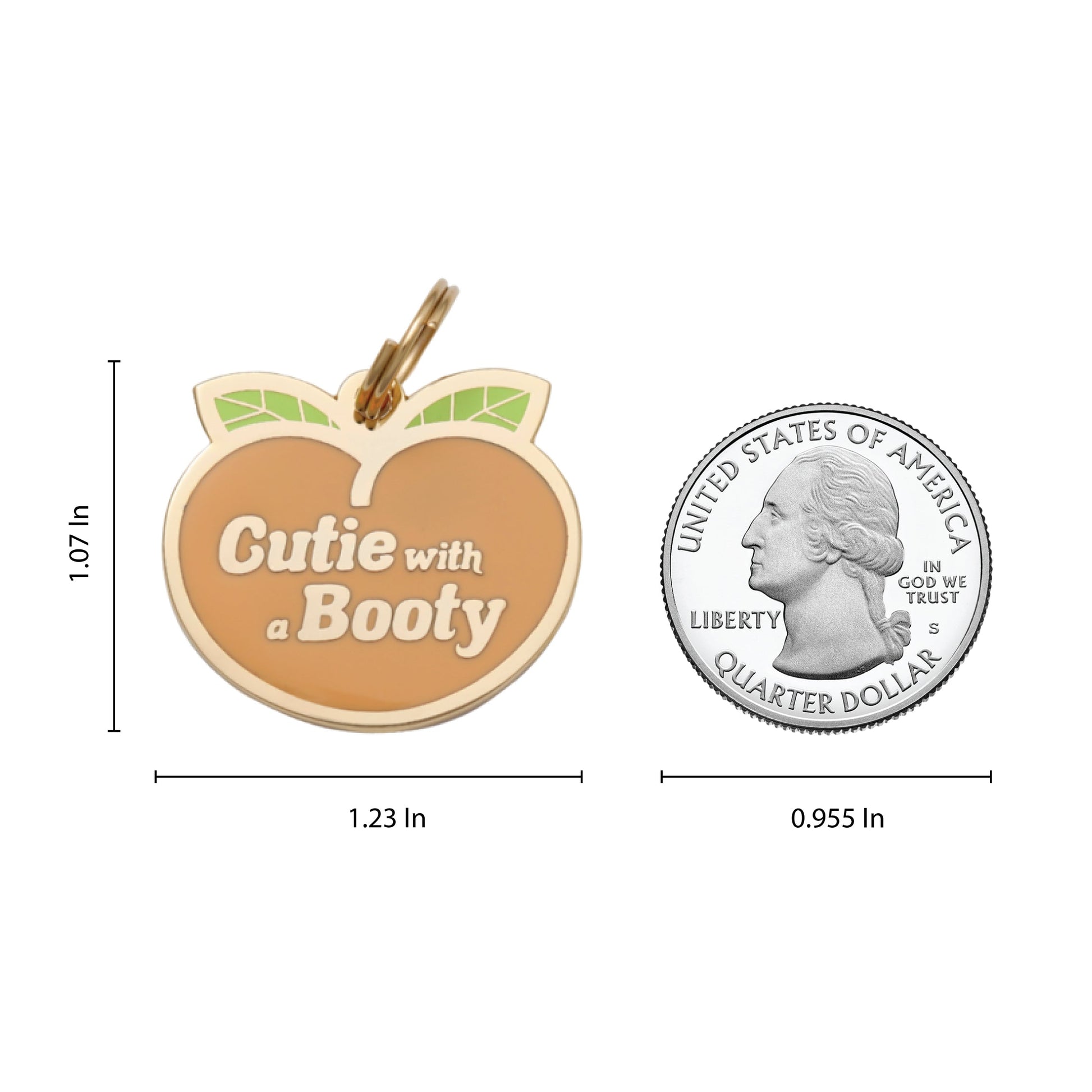 Cutie with a Booty Pet ID Tag - 3 Red Rovers
