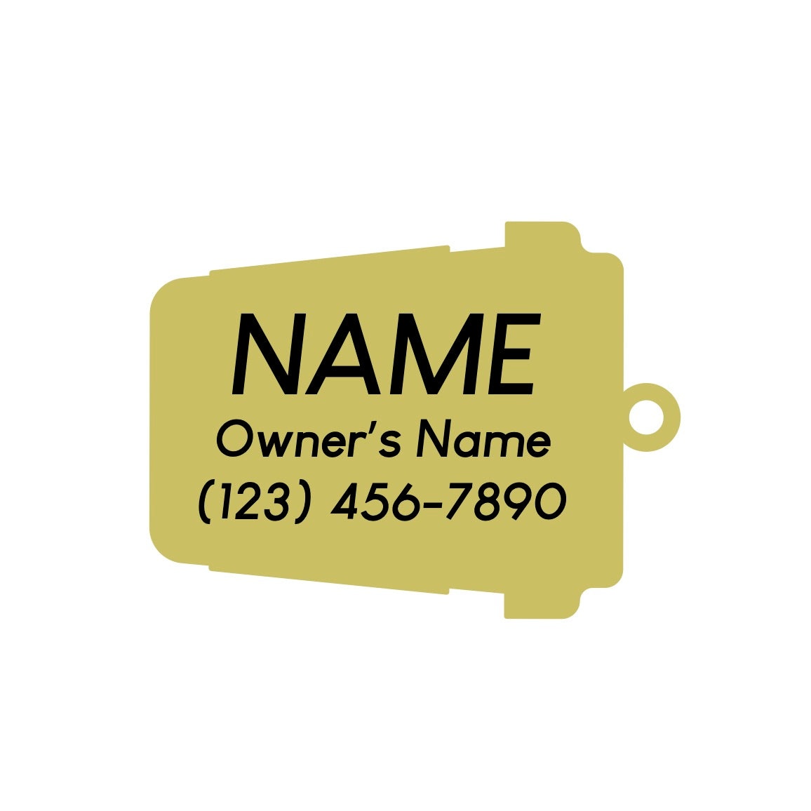 But First Walkies Pet ID Tag - 3 Red Rovers